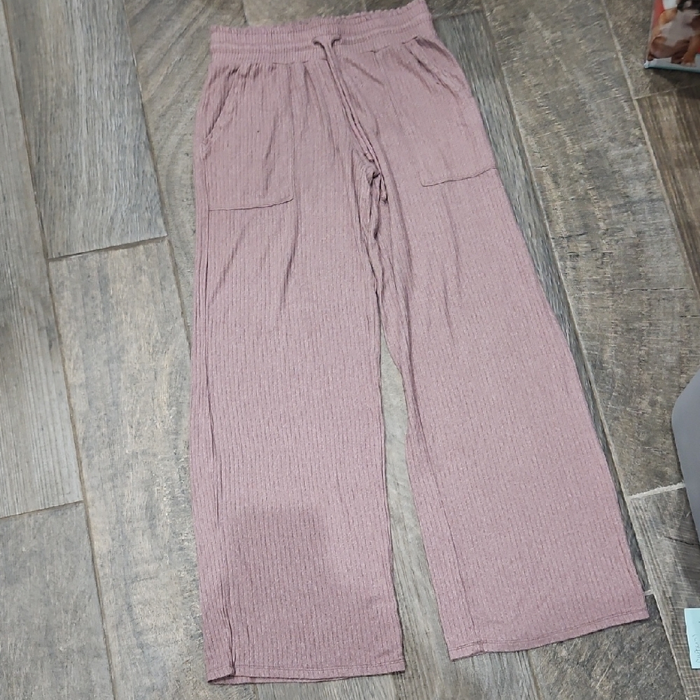 XS Women's Mauve Drawstring Lounge Pants